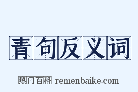 青句反义词是什么意思的图片